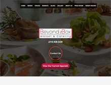 Tablet Screenshot of foodbeyondthebox.com